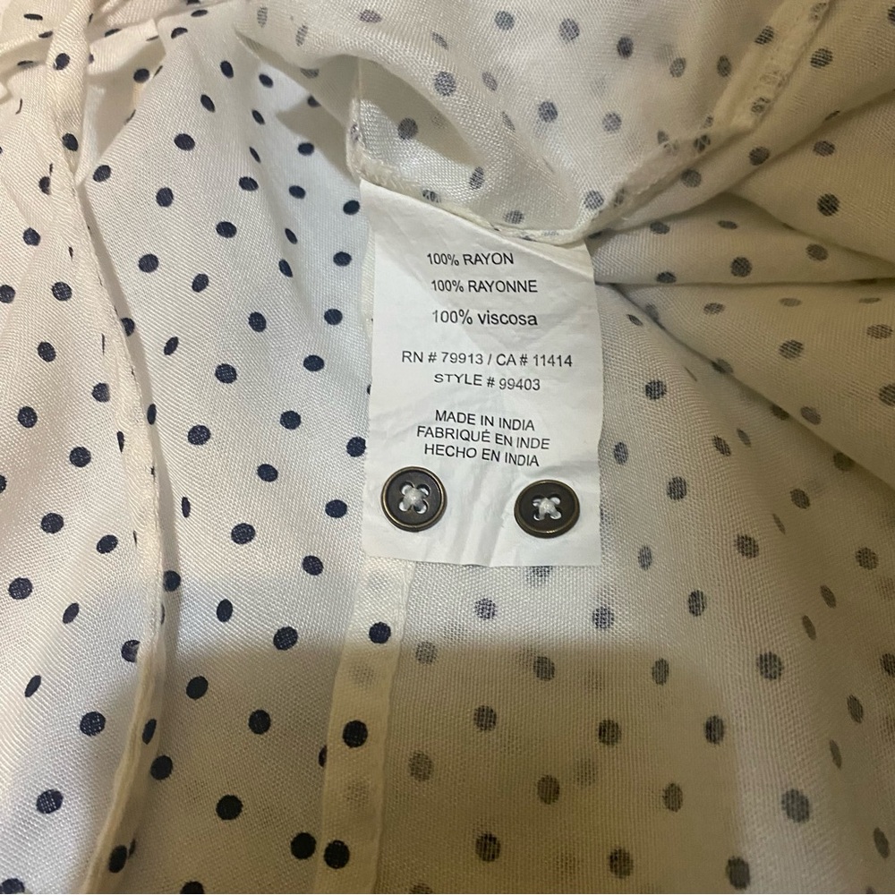 ❤️ Motherhood Maternity polka dot top size small🍁 - Picture 5 of 6